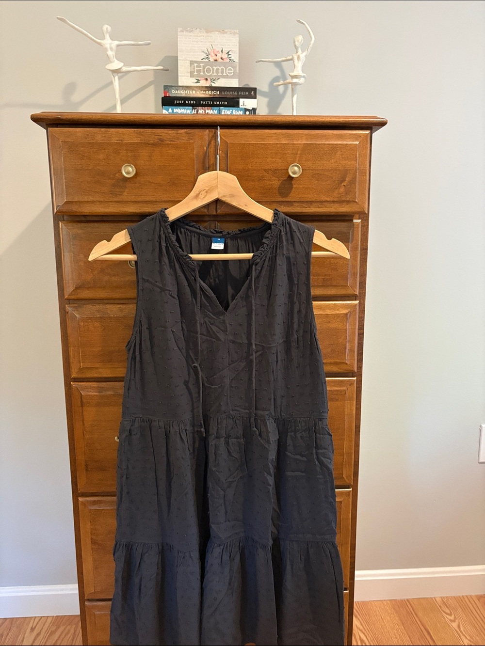 Old Navy Black Sleeveless Tiered Maxi Dress
